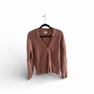 Vigoss Women's Pink Button-Up Cardigan